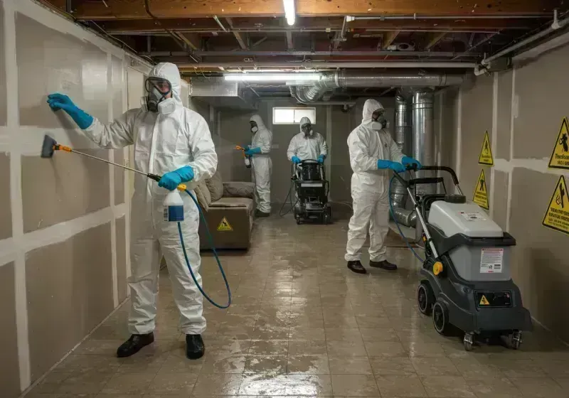 Basement Moisture Removal and Structural Drying process in Grant County, KY